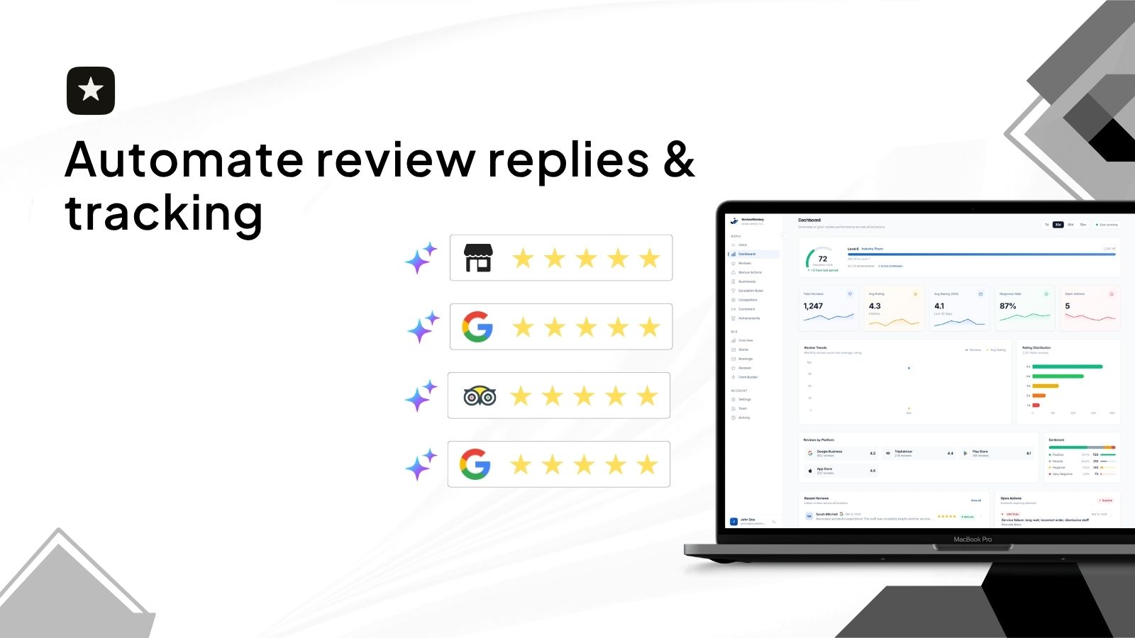 ReviewMankey dashboard