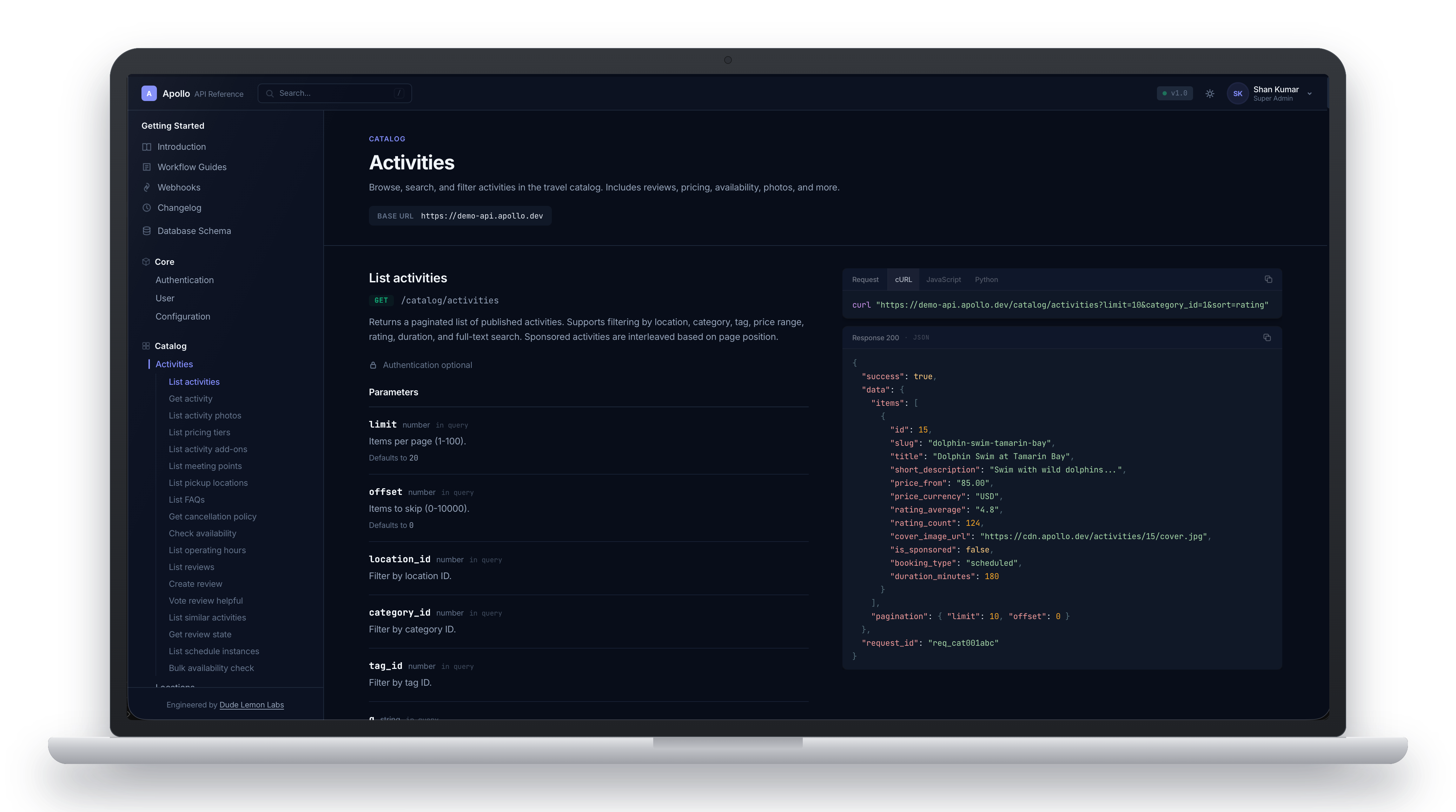 API Documentation Portal